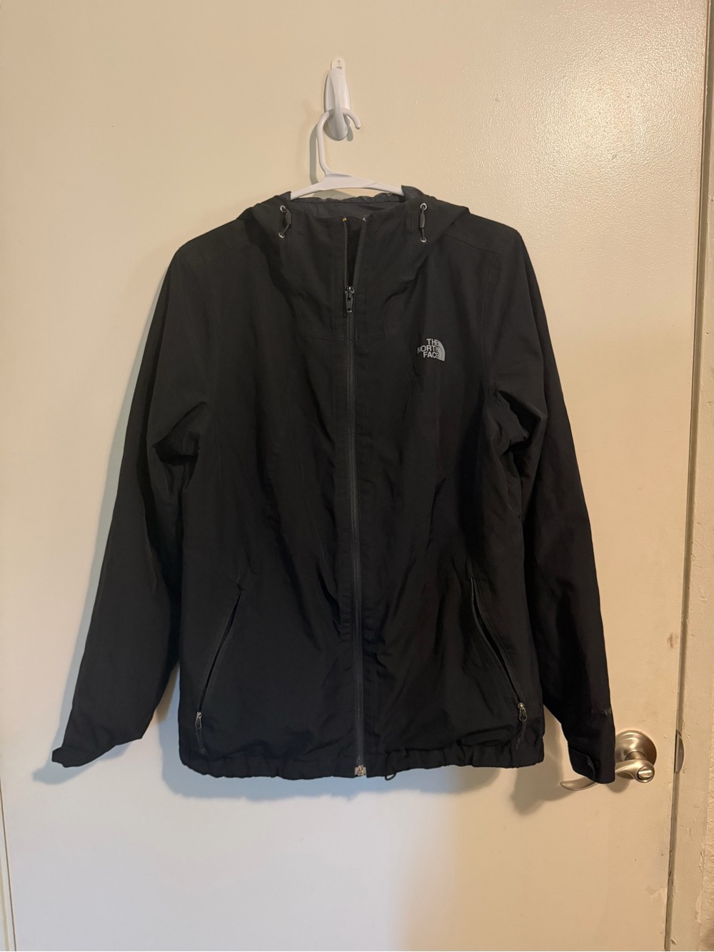 The North Face Men’s Black Hooded Rain Jacket
